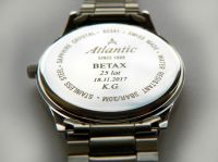 Grawerowanie na zegarku Atlantic
