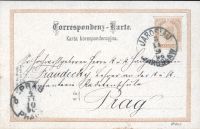 Karta pocztowa nadana w Jarosławiu  w 1896 roku.