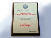 Tabliczka dla laureata nagrody w techmologii sublimacji na blasze